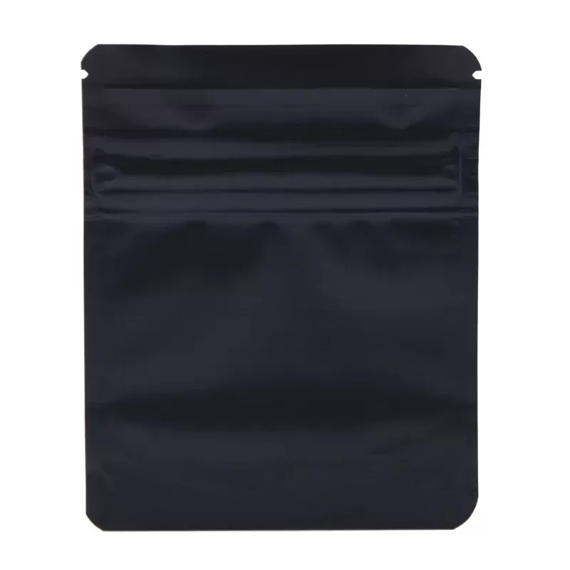 Bag King Child-Resistant Clear Front Wide Mouth Mylar Bag | 1/8th oz - Choose Color#Matte Black>Matte White>Chrome~Choose Price Tier#Single Unit (Less Than Pack Qty)>Pack of 50 (Bulk Discoun