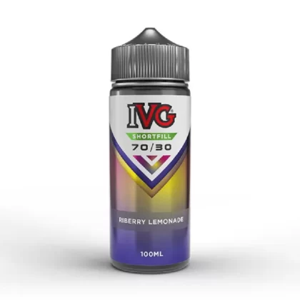 IVG 70/30 100ml Shortfill E-Liquid Riberry Lemonade - Nicotine Strength#0mg