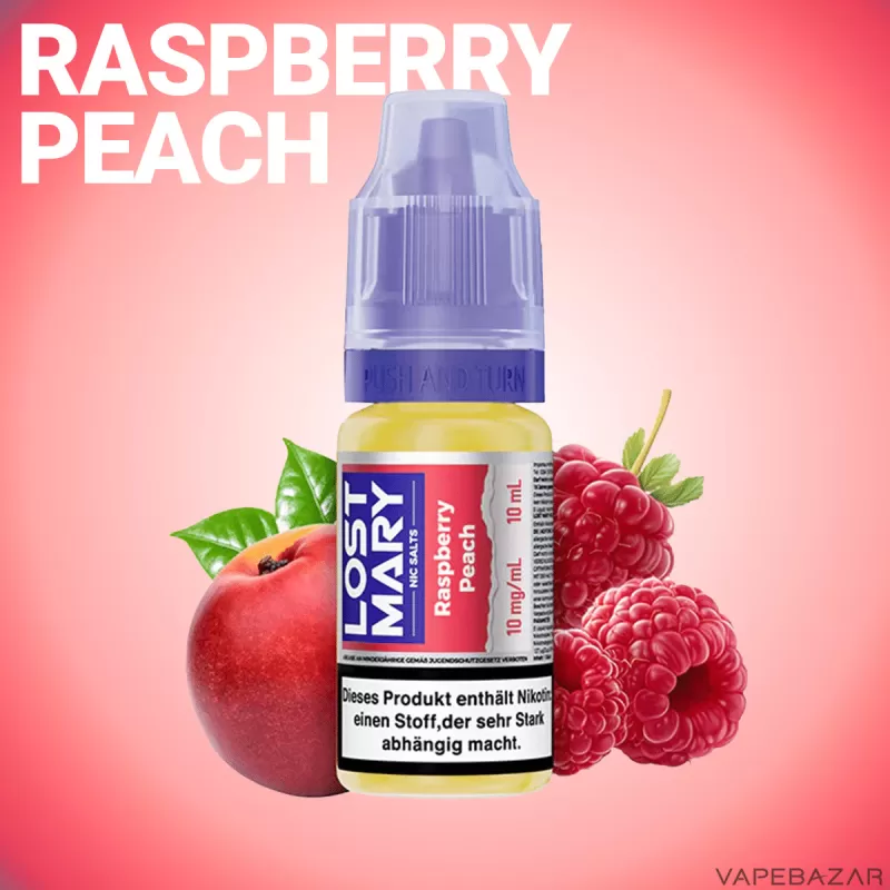 Lost Mary NicSalt – Raspberry Peach - Vapebazar - Image 2