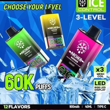 Archer Ice Control Disposable Vape – Pineapple Ice (60K Puff 50Mg)