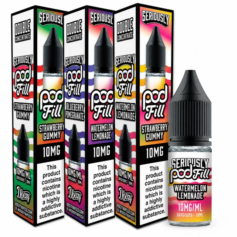 Doozy Vape Seriously Pod Fill Salt 10ml 10mg - Watermelon Lemonade