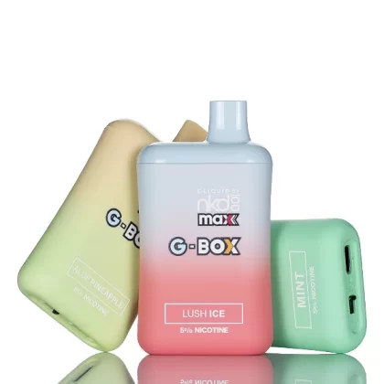 NKD100 G-Box Max 5500 Puffs Disposable Vape - 12ML (DISCONTINUED) - Strawberry Lemon