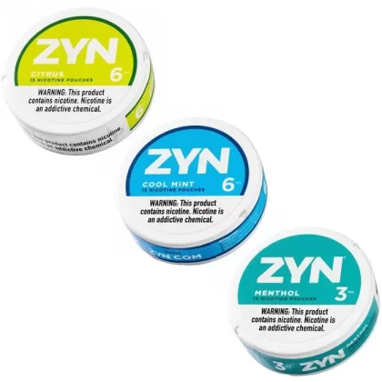 ZYN Nicotine Pouches - Nic & Flavor#3mg - Chill>3mg - Cinnamon>3mg - Citrus>3mg - Coffee>3mg - Cool Mint>3mg - Menthol>3mg - Peppermint>3mg - Smooth>3mg - Spearmint>3mg - Wintergreen>6mg - B