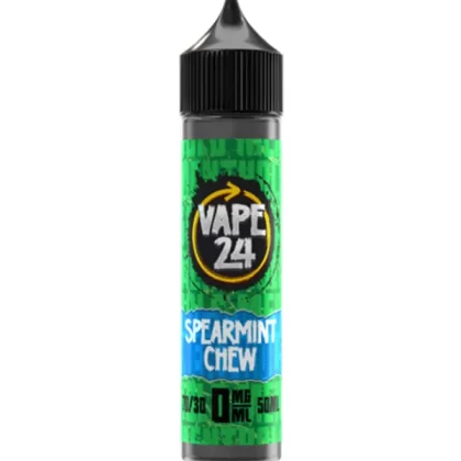 Vape 24 Spearmint Chew 70/30 60ml E-Liquids - 3mg