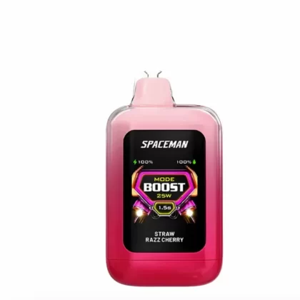 STRAW RAZZ CHERRY SPACEMAN NEBULA PLUS 25K - Huffvape
