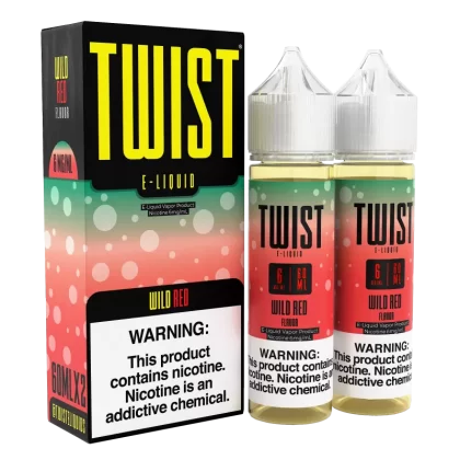 TWIST E-Liquid - Wild Red - 120ML E-Liquid (Twin 60ML Pack)