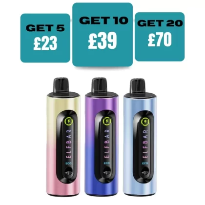 Elf Bar 4-in-1 3200 Prefilled Pod Kit - £7.99 or 3 for £23 - Blueberry Edition