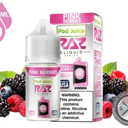 Pink Berries Pod Juice x RAZ Salt 30ml