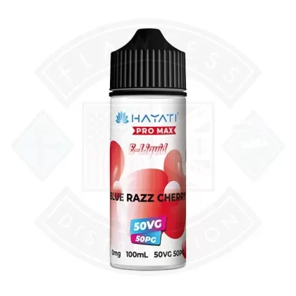 Hayati Pro Max 50/50 – Blue Razz Cherry 0mg 100ml Shortfill - Eliquidsupply
