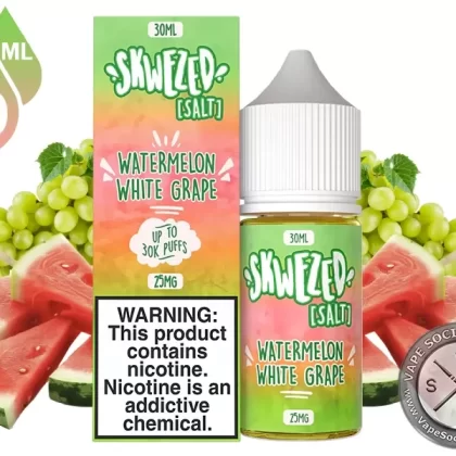 Watermelon White Grape SKWEZED SALT 30ml - Vape Product, Vape Product