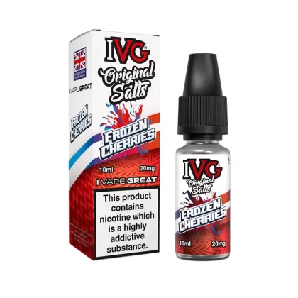 Frozen Cherries Nic Salt E-Liquid by IVG Original - 10 mg - Medium Strength