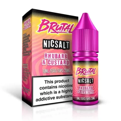 JUST JUICE BRUTAL RHUBARB & CUSTARD 10ML NIC SALT E-LIQUID