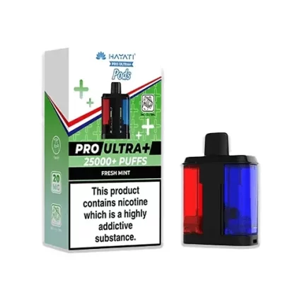 Hayati Pro Ultra Plus 25K Prefilled Refill Pods Fresh Mint