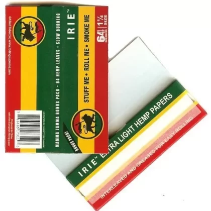 Irie Light Hemp Paper – 3 Pack - Size#1 1/4>King Size (714220)