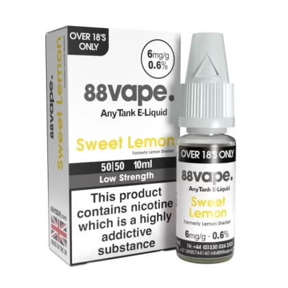 Sweet Lemon (Lemon Sherbet) E-Liquid Anytank Series by 88vape (10ml) - 3mg