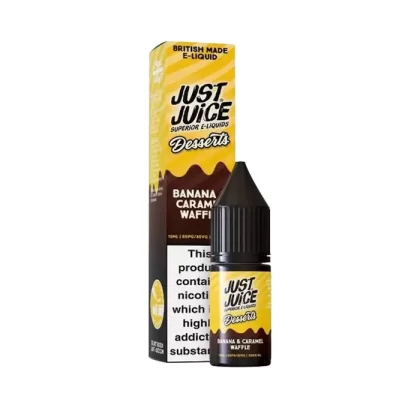 Banana & Caramel Waffle Nic Salt E-Liquid by Just Juice Desserts