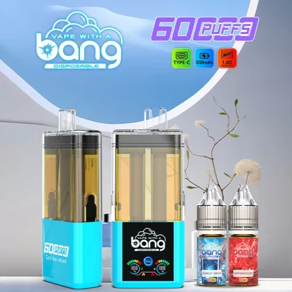 Bang 60K Refillable – 60K Puffs DTL Visible Transparent Disposable Vape