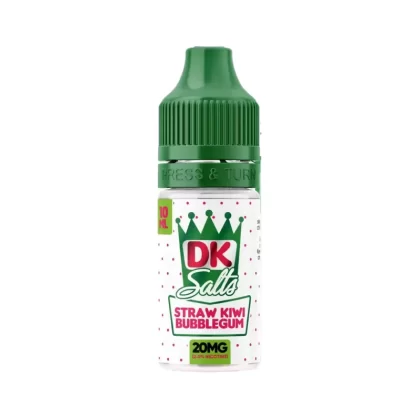 Donut King DK Strawberry Kiwi Bubblegum Nic Salt Vape Juice - 10 Pack - Strength 10mg