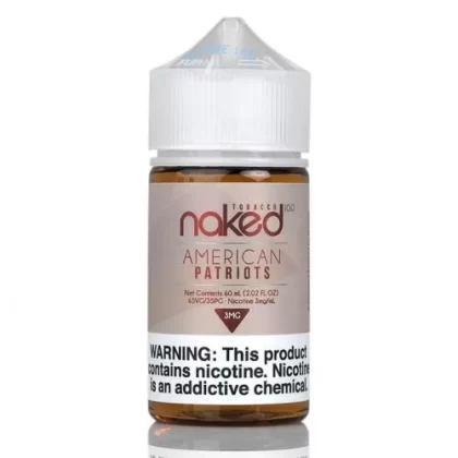 NAKED100 TOBACCO AMERICAN PATRIOTS Vape e-Liquid 60mL - Beyondvape