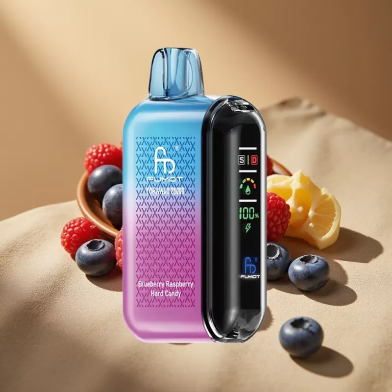 Fumot Tornado 20000 Puffs Dual Mesh 20ml Blueberry Raspberry Hard Candy Disposable Vape