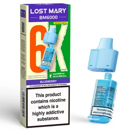 Lost Mary BM6000 Prefilled POD 10mg - Raspberry Peach