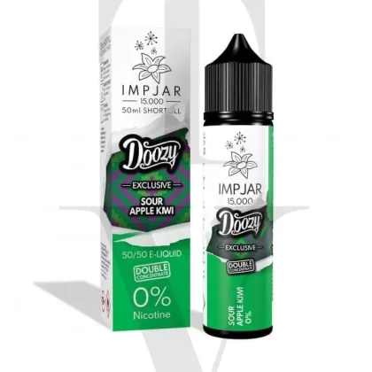 IMP JAR X DOOZY EXCLUSIVE SOUR APPLE KIWI 50ML SHORTFILL E-LIQUID
