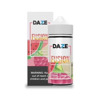 7 Daze Fusion Raspberry Green Apple Watermelon 100ml Vape Juice - Eightvape