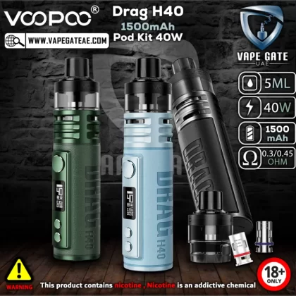 VOOPOO Drag H40 1500mAh Pod Kit (40W) - Black