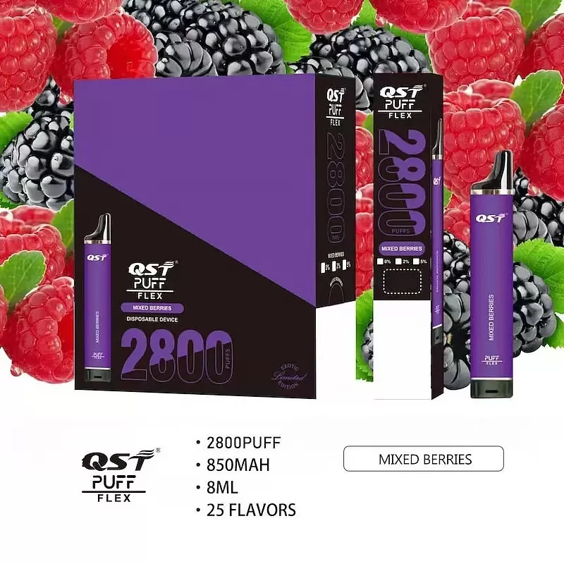 QST Puff Flex 2800 Compact Disposable Vape Pen - Vapeq10 - Image 3