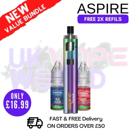 Aspire Pockex Rainbow AIO Vape Pen Starter Kit | Cheapest