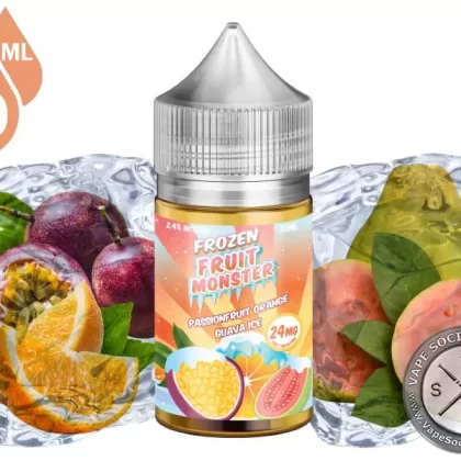 Passionfruit Orange Guava Ice Frozen Fruit Monster Salt 30ml