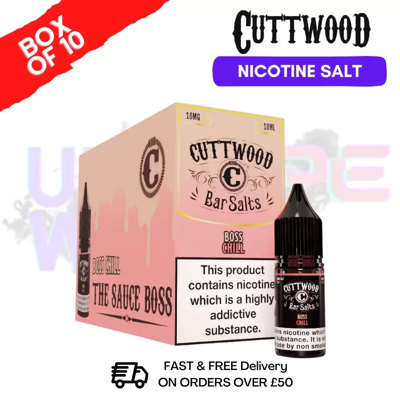 Boss Chill Cuttwood Bar Salt BOX OF 10