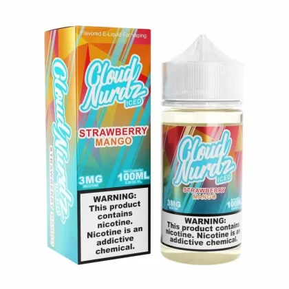STRAWBERRY MANGO ICED BY CLOUD NURDZ ELIQUID 100ML
