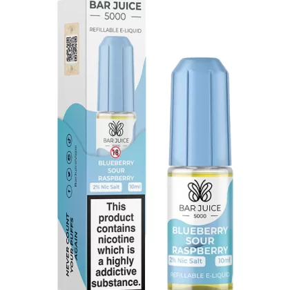 Blueberry Sour Raspberry Nic Salt E-Liquid - Bar Juice 5000 - 10mg - PG 60%