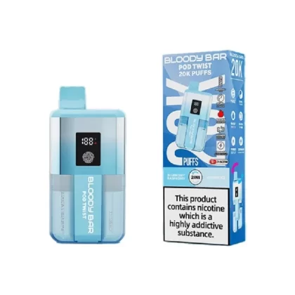 Bloody Bar 20K Prefilled Pod Kit Blueberry Raspberry / Cherry Ice - Nicotine Strength#20mg