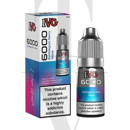 IVG 6000 BUBBLEGUM BERRY WAVE NIC SALT E-LIQUID