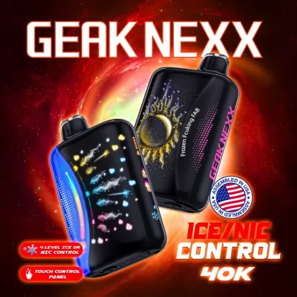 Assembled in USA | GEAK NEXX 40K Puff Nic/Ice Control Disposable Device- 40,000 Puffs - Yakult/Yakult-Froyo Freeze (Ice Adjust)