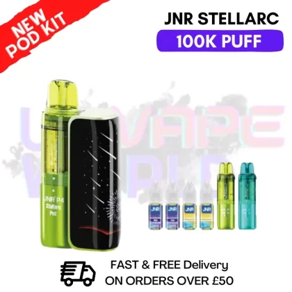 Blue Red Raspberry JNR 100K Puff Stellarc Pod Kit