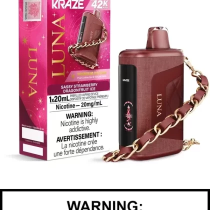 Sassy Strawberry Dragonfruit Ice Kraze Luna Disposable Vape