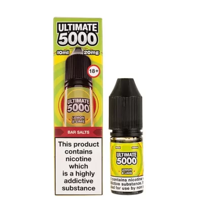 Lemon & Lime Nic Salt E-Liquid by Ultimate 5000 Bar Salt - 5mg