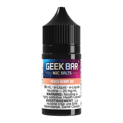 Geek Bar Salt Nic E-Liquid - Peach Berry Ice 30ml - 20mg/ml