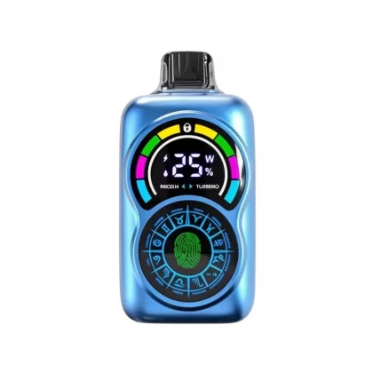 Bang King 36000 Puffs Double Screen Disposable Vape - Random Flavors(Minimum 2 Pieces), Blue Razz Ice; 3-nicotine, 2-nicotine (5CC0F0)