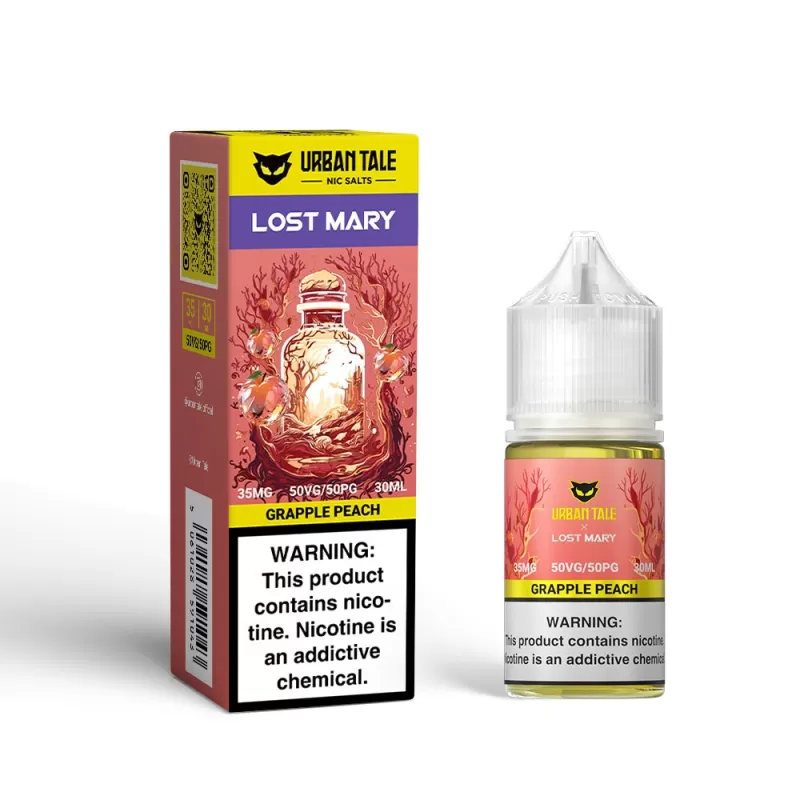 Urban Tale x Lost Mary - Grapple Peach - Nic Salt 30ML E-Liquid - 50MG