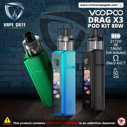 Voopoo Drag X3 Pod Kit (80W) - Spray Black