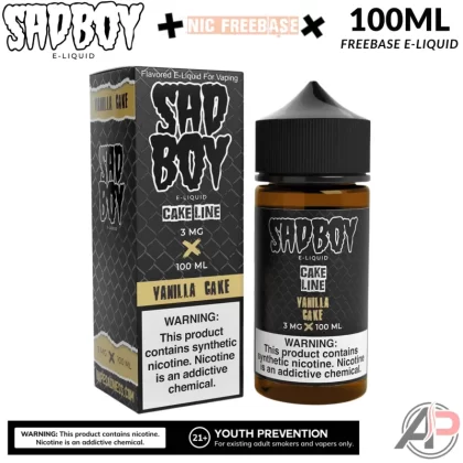 Sadboy Vanilla Cake E-Liquid 100mL - Vape Product, Vape Product
