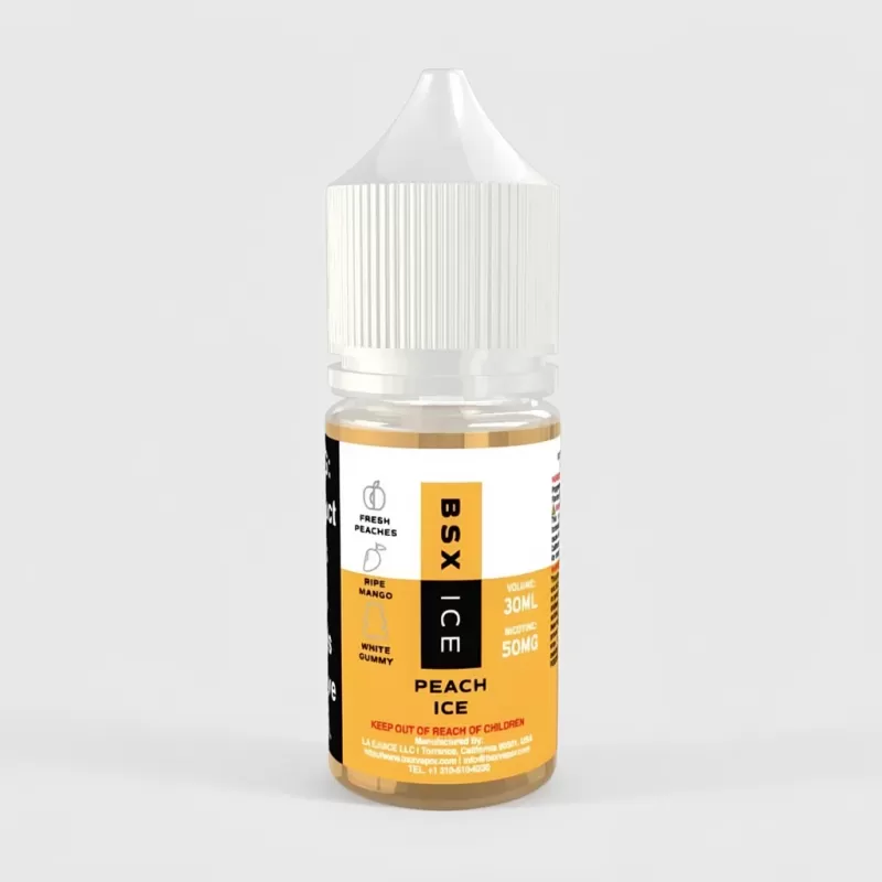 Peach ICE SALT – BSX ICE – 30mL Menthol Peach Pod Systems - Vape Product; Vape Product, Vape Product