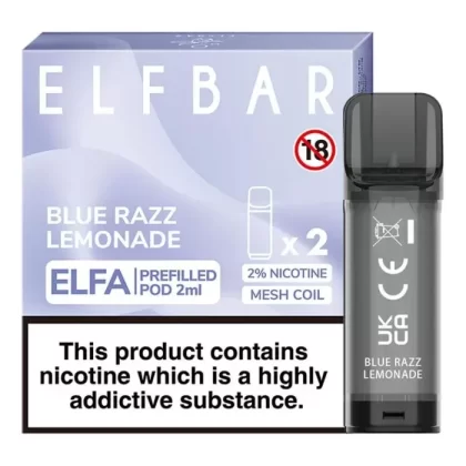 BLUE RAZZ LEMONADE ELF BAR ELFA PREFILLED POD - Eliquidsupply