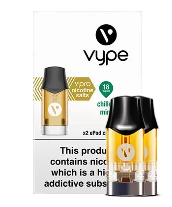 Chilled Mint ePod vPro Prefilled Vape Pods by Vype/Vuse - 18mg / 10ml