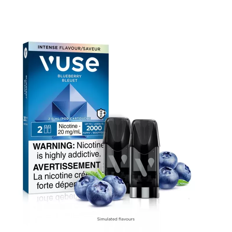 Vuse Blueberry Epod Pod - Strength#20MG>20MG (ONT-TAX)