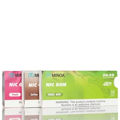 Minoa Soft Salt Nic Gum - Pack of 10 - Watermelon 2mg